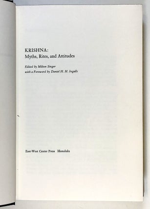 Krishna: Myths, Rites, and Attitudes