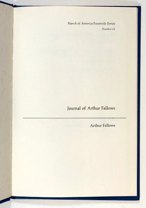 Journal of Arthur Fallows