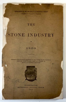 Item #C000021737 The Stone Industry in 1903. David T. Day