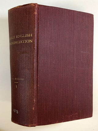 Item #C000025809 On Early English Pronunciation, With Especial Reference to Shakspere and...