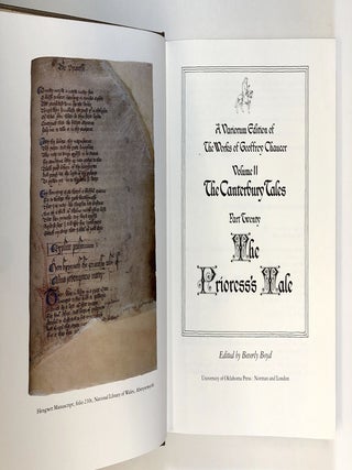 The Prioress's Tale (Variorum Edition of the Works of Geoffrey Chaucer, Volume II: The Canterbury Tales, Part Twenty)