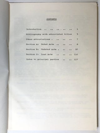 Handlist of the Acts of David II, 1329-1371