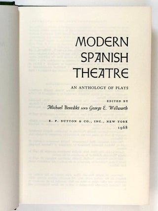 Modern Spanish Theatre: An Anthology of Plays