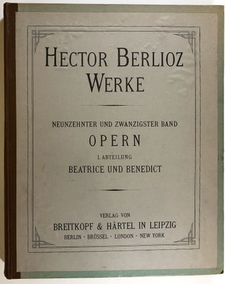 Item #C00004154 Beatrice et Benedict, Opera-comique en 2 Actes. Hector: Deutsche Uebersetzung der...