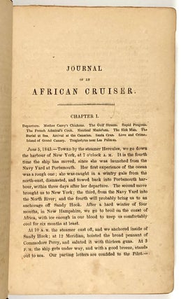 The Journal of an African Cruiser, together with The Narrative of the Hon. John Byron