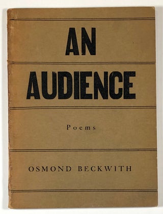 Item #C00004956 An Audience. Osmond Beckwith