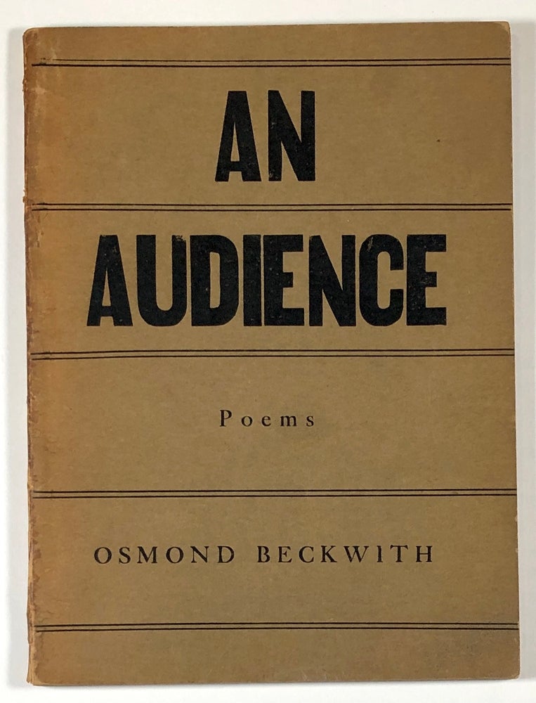 Item #C00004956 An Audience. Osmond Beckwith.