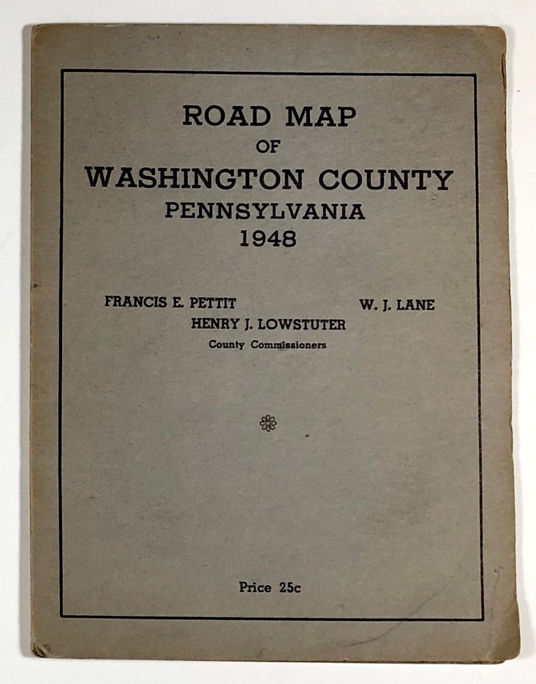 Item #C00009537 Road Map of Washington County, Pennsylvania, 1948. n/a.