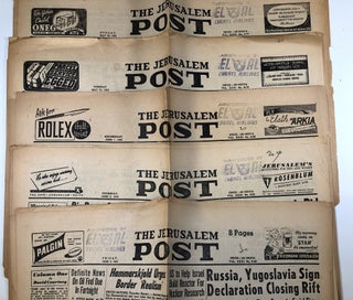 Item #C00009766 The Jerusalem Post - Sunday, May 29, 1955; Tuesday, May 31, 1955; Wednesday, June...