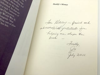 Daddy's Money: A Memoir of Farm and Family (signed/inscribed to Hilary Masters)