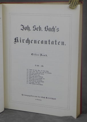 Item #d0012244 Johann Sebastian Bach's Werke, Volume 23: Kirchencantaten, Elfter Band, No....