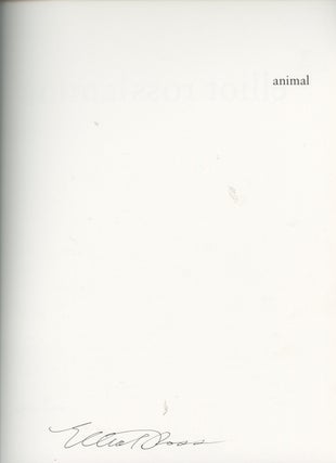 Item #d0012349 Animal, Signed by Elliot Ross. Elliot Ross