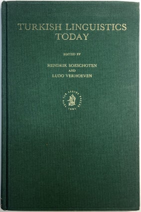 Item #d003996 Turkish Linguistics Today. Hendrik Boeschoten, Ludo Verhoeven
