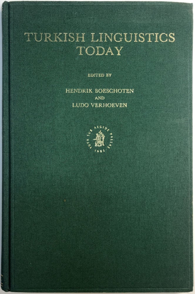 Item #d003996 Turkish Linguistics Today. Hendrik Boeschoten, Ludo Verhoeven.