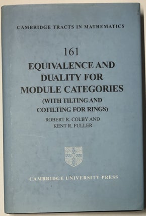 Item #d007743 Equivalence and Duality for Module Categories with Tilting and Cotilting for Rings...