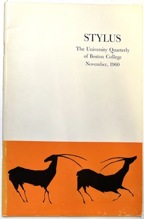 Item #d008377 Stylus: The University Quarterly of Boston College for November, 1960; Volume 74,...