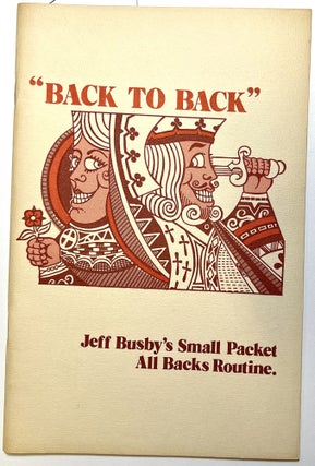 Item #d009131 Back to Back. Jeff Busby