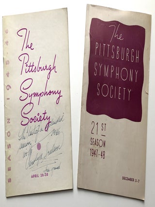 15 Pittsburgh Symphony Programs 1942-1947
