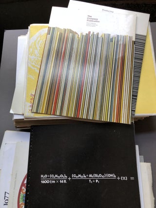 Lot of 100 1970s-80s paper company brochures, catalogs, samplebooks, product booklets, etc.