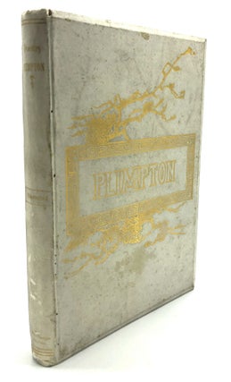 Item #H17250 Poems of Florus B. Plimpton -- family copy in full vellum, with two original floral...