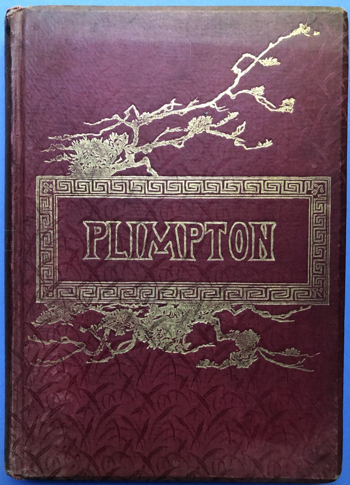 Item #H17254 Poems of Florus B. Plimpton -- family copy with original typed poems not included in the published book. Florus B. Plimpton.