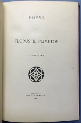 Poems of Florus B. Plimpton -- family copy with original typed poems not included in the published book
