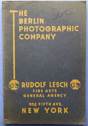 Item #H17296 A Selection of the Publications of the Berlin Photographic Company. Berlin...