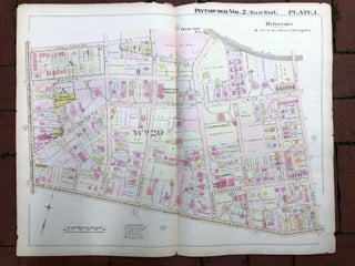 Item #H17313 1899 large double-page color map of SHADYSIDE, Pittsburgh. Griffith M. Hopkins