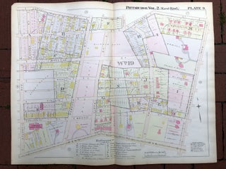 Item #H17320 1899 large double-page color map of GARFIELD, Pittsburgh. Griffith M. Hopkins