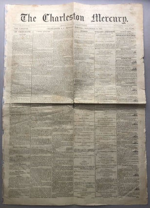 Item #H17401 The Charleston Mercury, November 19,1866