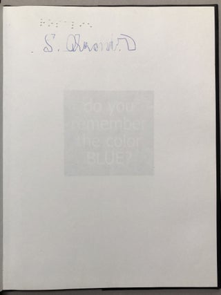 Do You Remember the Color Blue? And Other Questions Kids Ask About Blindness - signed