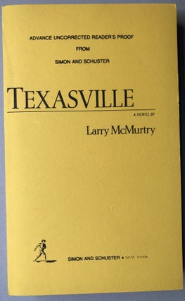 Item #H17547 Texasville - uncorrected proof. Larry McMurtry