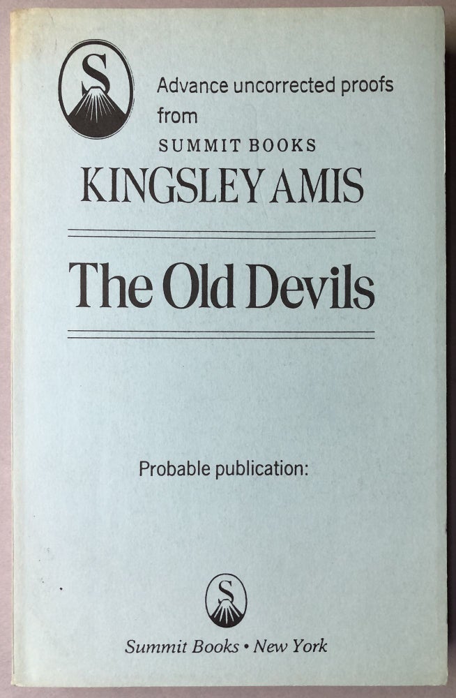 Item #H17548 The Old Devils -- uncorrected proof. Kingsley Amis.