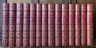 Item #H17627 The Poetical Works of Robert Browning, 14 of 17 volumes, beautifully bound, limited...