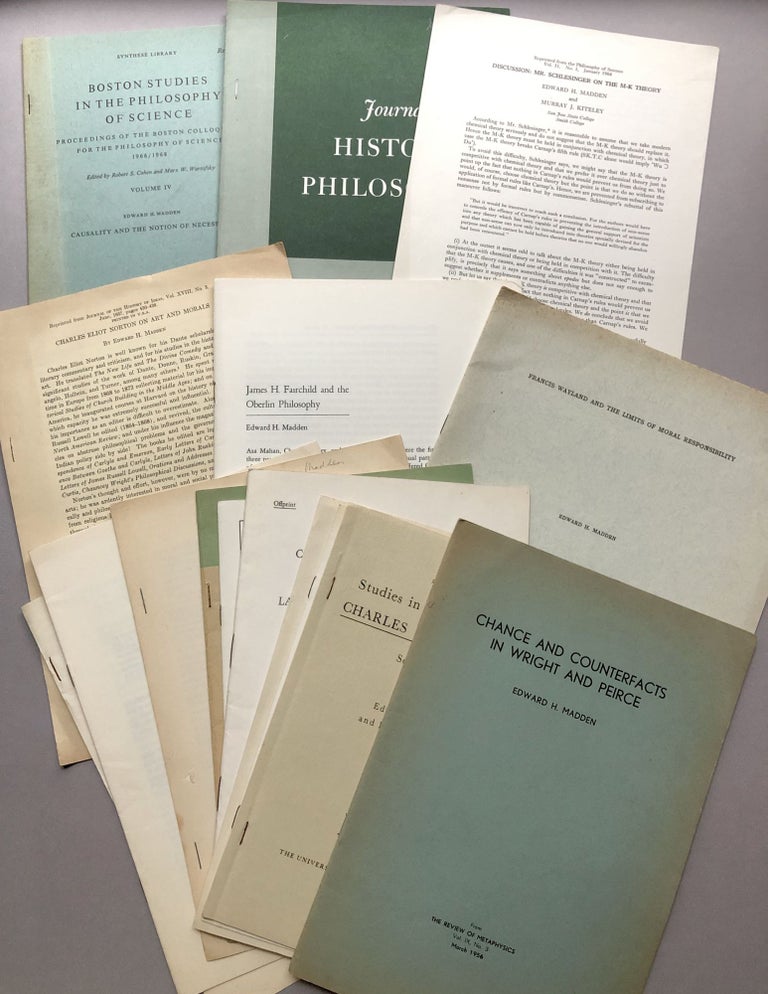 Item #H17772 Group of 16 offprints on philosophy, history of philosophy of science, aesthetics, and related fields, from the collection of Wilfrid Sellars. Edward H. Madden.