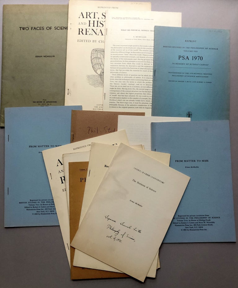 Item #H17775 Group of 14 offprints of articles on philosophy, science and related fields, from the collection of Wilfrid Sellars. Ernan McMullin.
