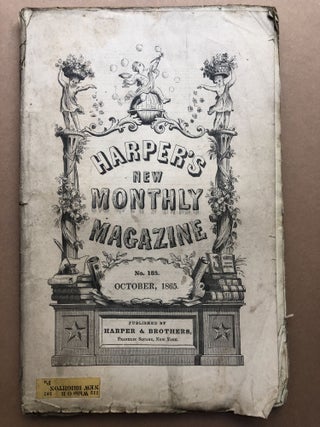 Item #H17871 Harper's New Monthly Magazine, October 1865. Charles Dickens, J. Ross Browne, Wilkie...