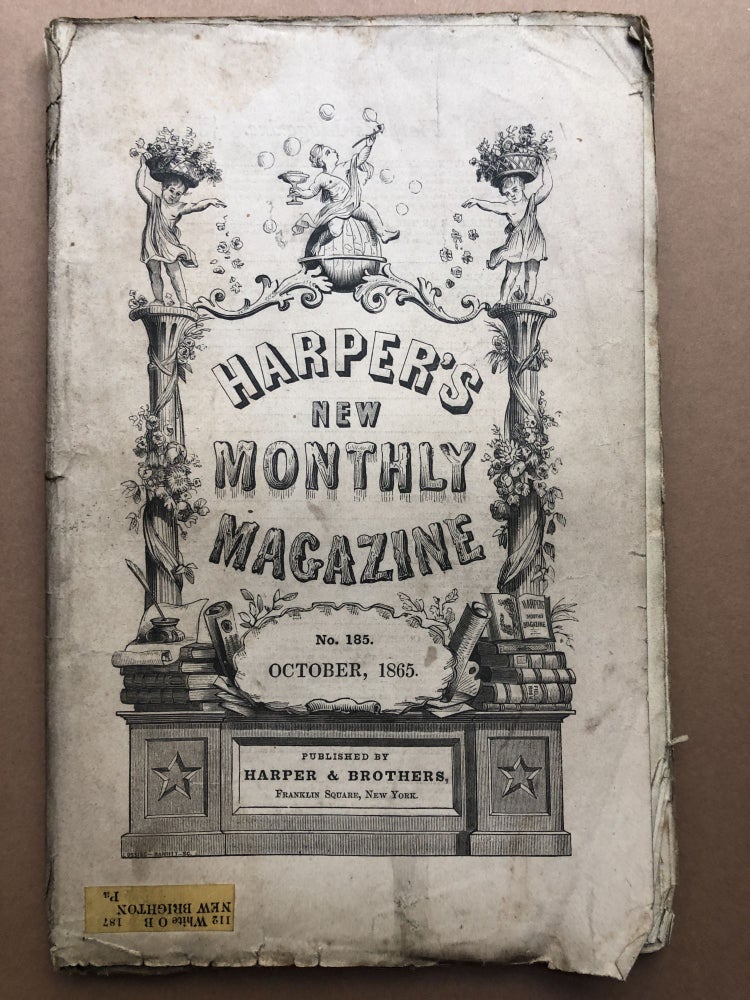 Item #H17871 Harper's New Monthly Magazine, October 1865. Charles Dickens, J. Ross Browne, Wilkie Collins.