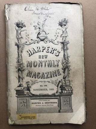 Item #H17873 Harper's New Monthly Magazine, November 1865. Charles Dickens, J. Ross Browne,...