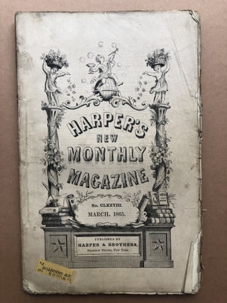 Item #H17876 Harper's New Monthly Magazine, March 1865. Charles Dickens, J. Ross Browne, Wilkie...
