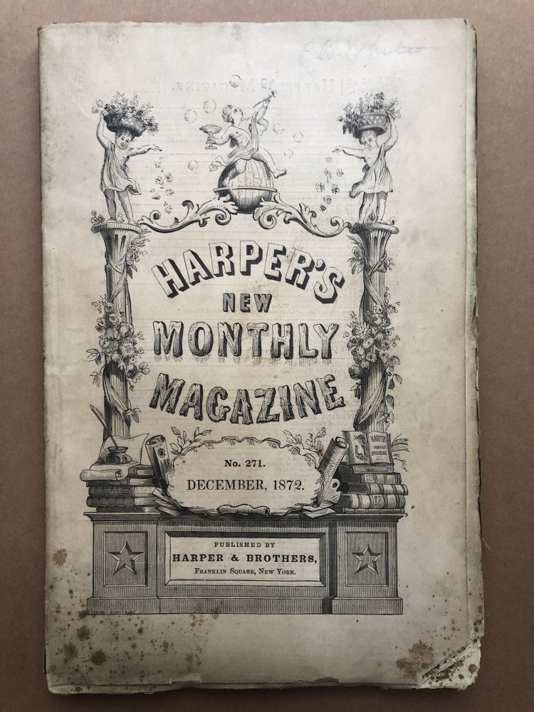 Item #H17890 Harper's New Monthly Magazine, December 1872. Miss Thackeray Charles Reade, Bayard Taylor, Wilkie Collins.