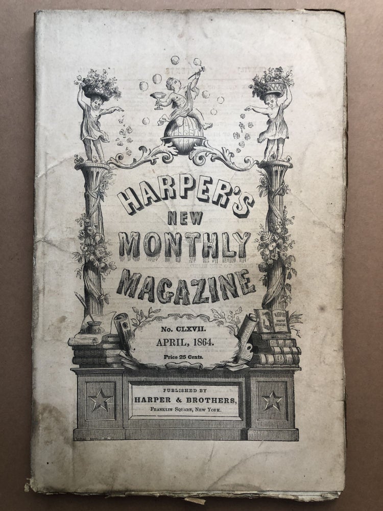 Item #H17892 Harper's New Monthly Magazine, April 1864. Anthony Trollope Charles Reade, Jane G. Austin.