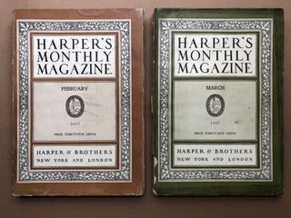 Item #H17938 Harper's Monthly Magazine, February and March, 1907. Howard Pyle Robert E. Peary,...