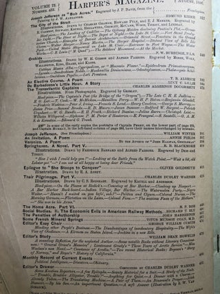 Harper's New Monthly Magazine, August 1886