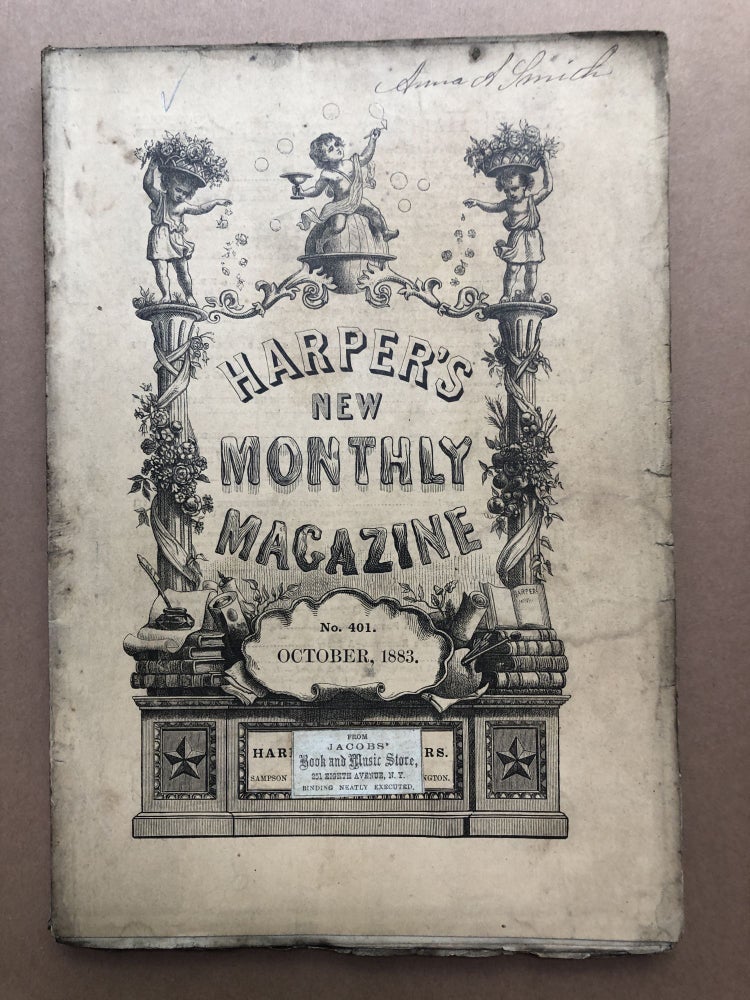 Item #H17951 Harper's New Monthly Magazine, October 1883. F. D. Millet Thomas Wentworth Higginson.