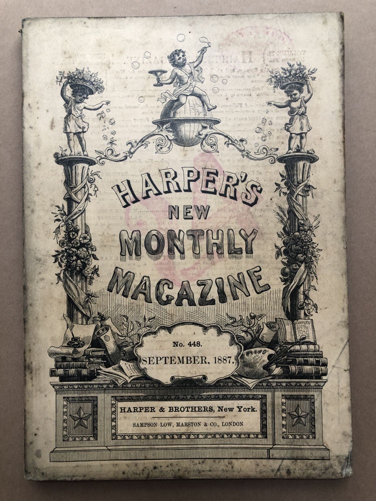 Item #H17972 Harper's New Monthly Magazine, September 1887. Kathleen O'Meara Rebecca Harding Davis.