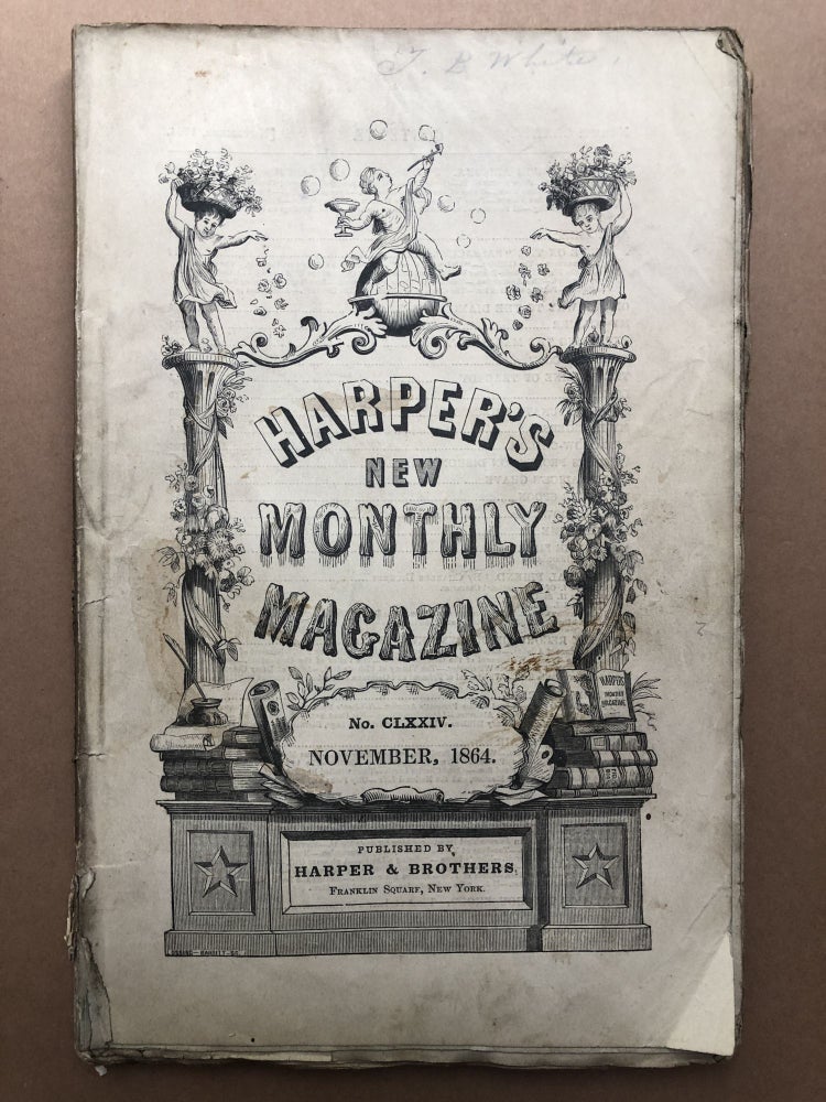 Item #H17984 Harper's New Monthly Magazine, November 1864. J. Ross Browne Charles Dickens, Francis Parkman.