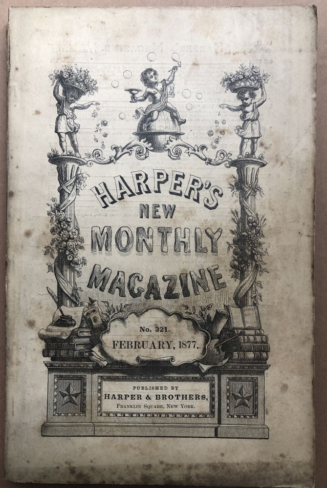 Item #H17994 Harper's New Monthly Magazine, February 1877. Frances Hodgson Burnett Washington Gladding, Charles Reade, R. D. Blackmore.
