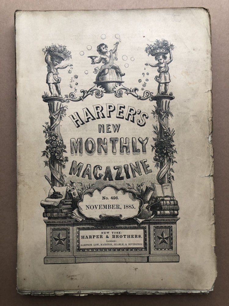 Item #H18000 Harper's New Monthly Magazine, November 1885. "H. H." Lucy Lillie, Helen Hunt Jackson.
