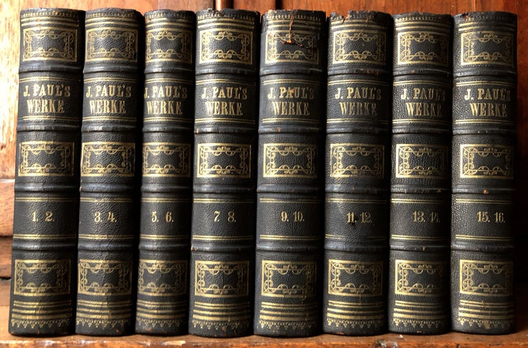 Item #H18070 Ausgewählte Werke, 16 books in eight volumes. Jean Paul, Friedrich Richter.
